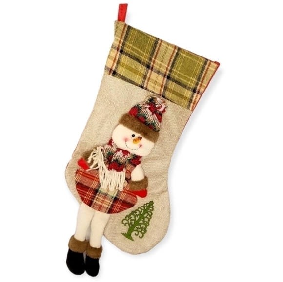 Plush 3D Christmas Stockings Set of 3 - Picture 9 of 10